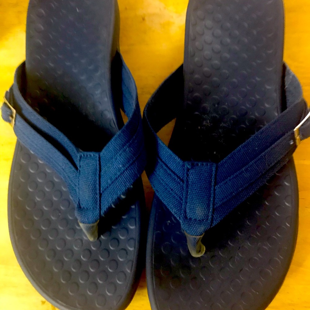 Navy Blue Thong Sandals-9